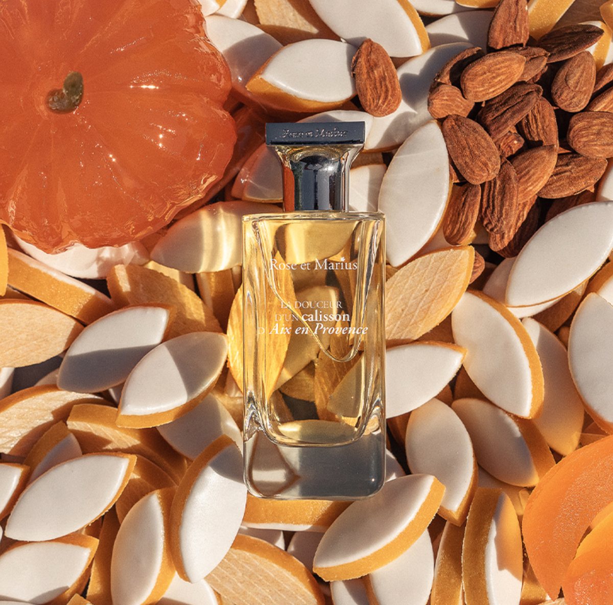 Parfum au calisson Rose et Marius